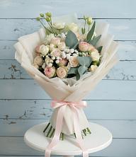 Букет цветов из:  Розы и Лизиантусы в Вольгинский
