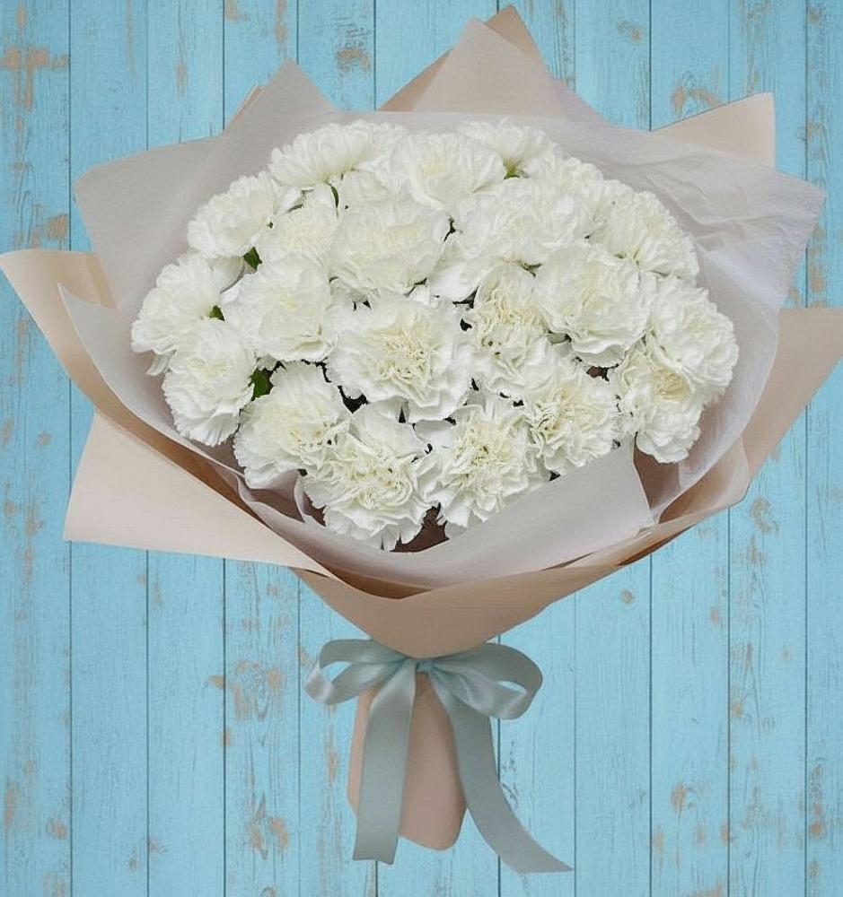 Букет цветов из: Гвоздики в Вольгинский