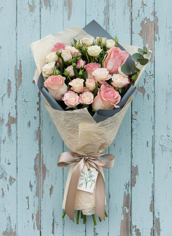 Букет цветов из: Розы в Вольгинский