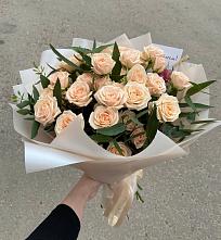 Букет Кремовые розы Латте в Вольгинский