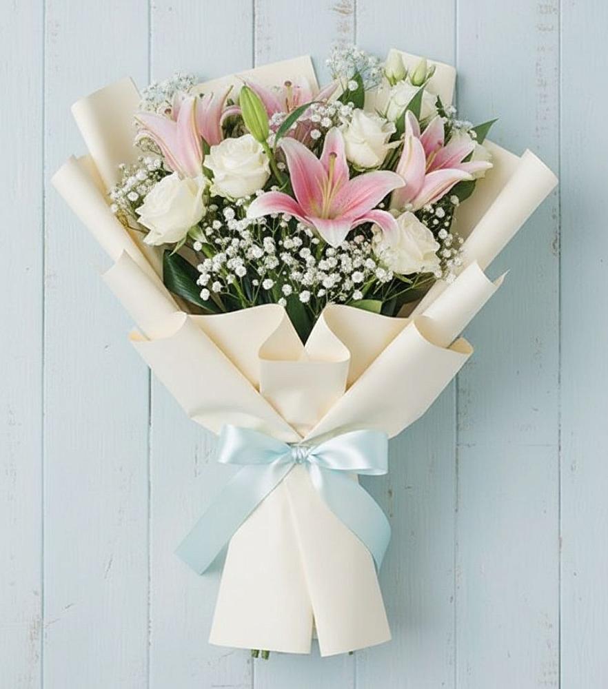 Букет цветов из: Лилии в Вольгинский