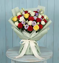 Букет цветов из:  Розы в Вольгинский
