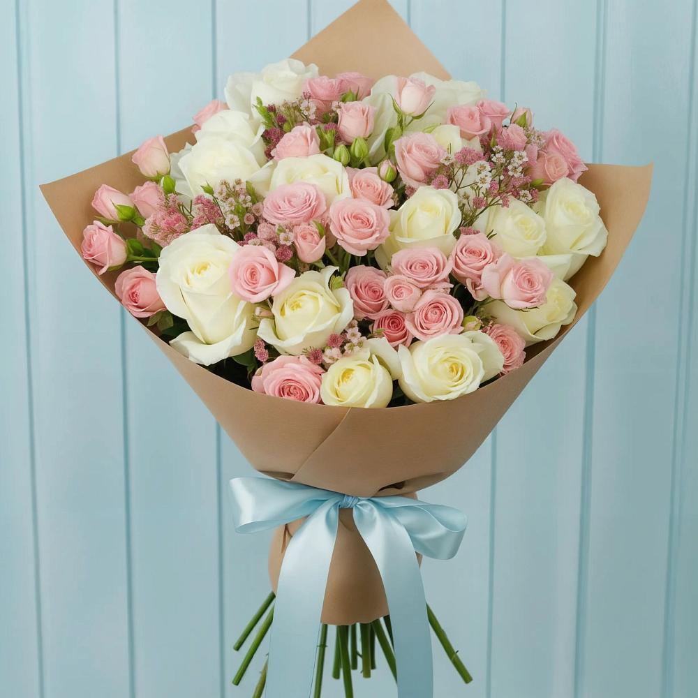 Букет цветов из: Розы в Вольгинский