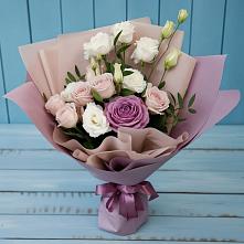 Букет цветов из:  Розы и Лизиантусы #REPLACE_PRED# Вольгинский