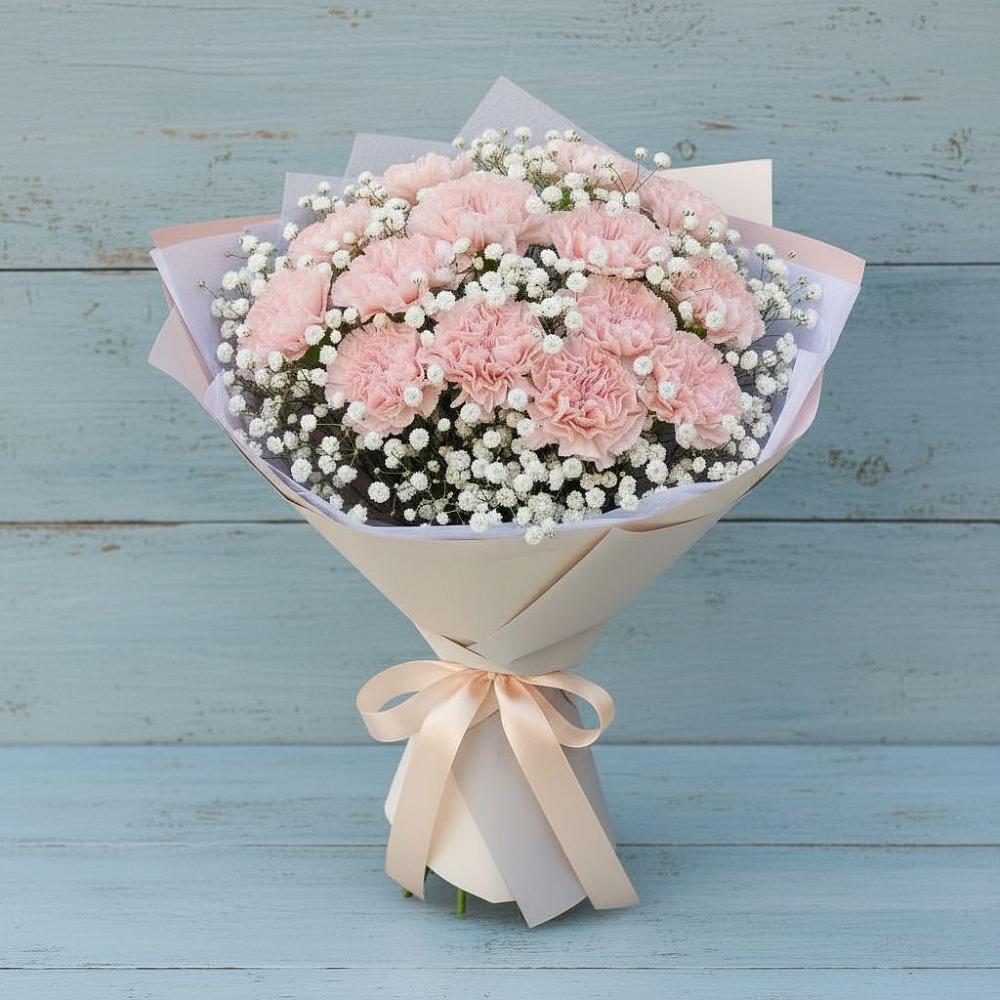 Букет цветов из: Гвоздики в Вольгинский