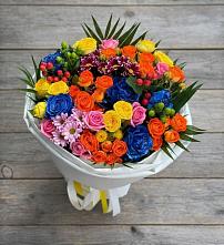 Букет цветов из:  Розы и Хризантемы в Вольгинский