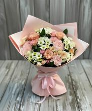 Букет цветов из:  Гвоздики, Розы и Хризантемы #REPLACE_PRED# Вольгинский