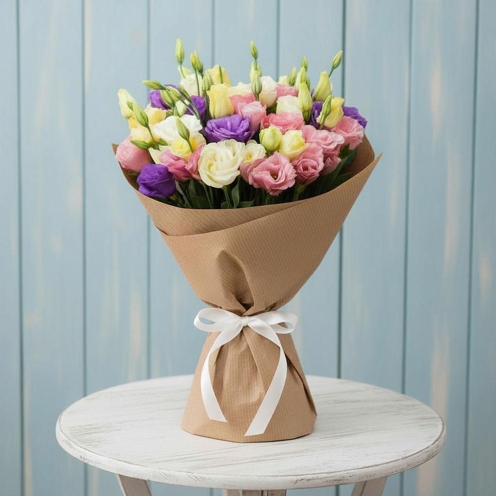 Букет цветов из: Лизиантусы в Вольгинский