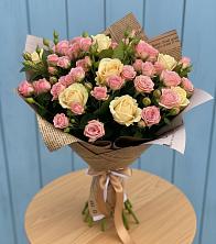 Букет цветов из:  Розы в Вольгинский