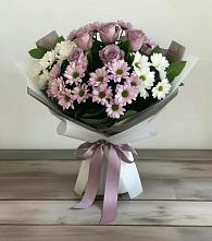 Букет цветов из:  Хризантемы и Розы #REPLACE_PRED# Вольгинский