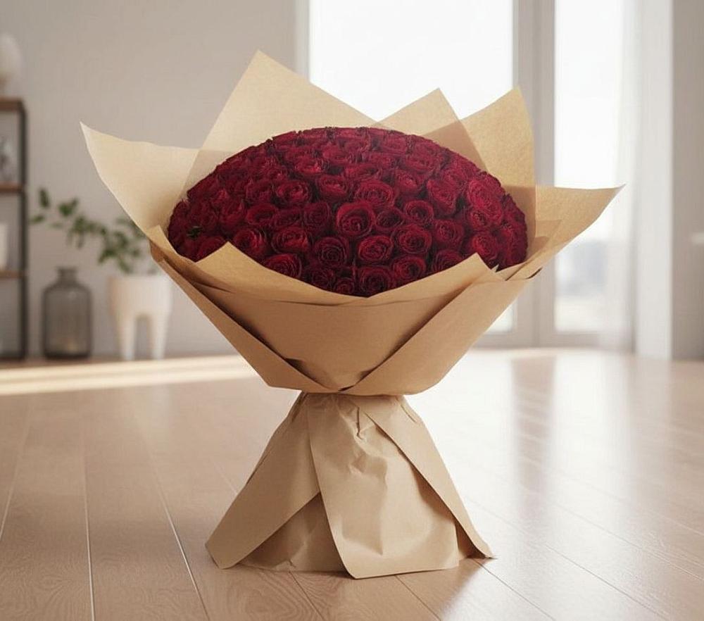 Букет 101 Красная роза в Вольгинский