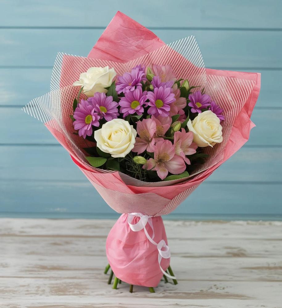 Букет цветов из: Герберы в Вольгинский