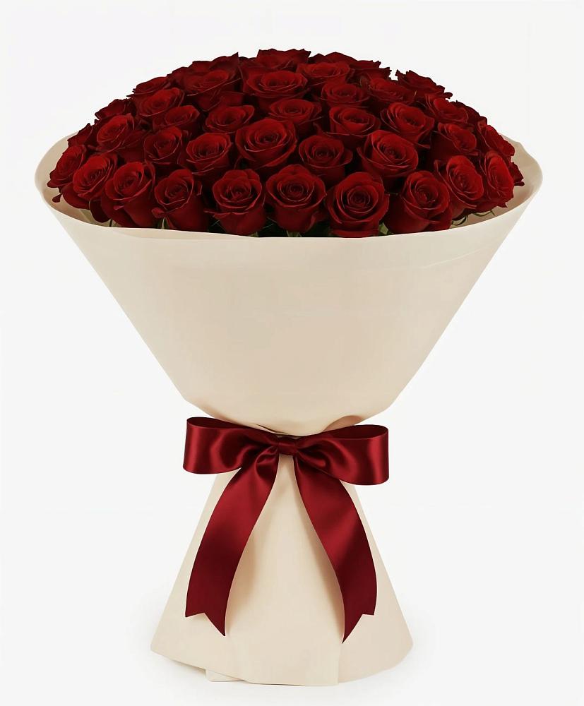 Букет 101 Бордовая роза Блэк Бакарра в Вольгинский