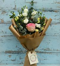 Букет цветов из:  Розы и Лизиантусы в Вольгинский