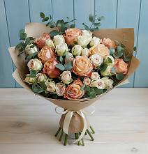 Букет цветов из:  Альстромерии и Розы #REPLACE_PRED# Вольгинский